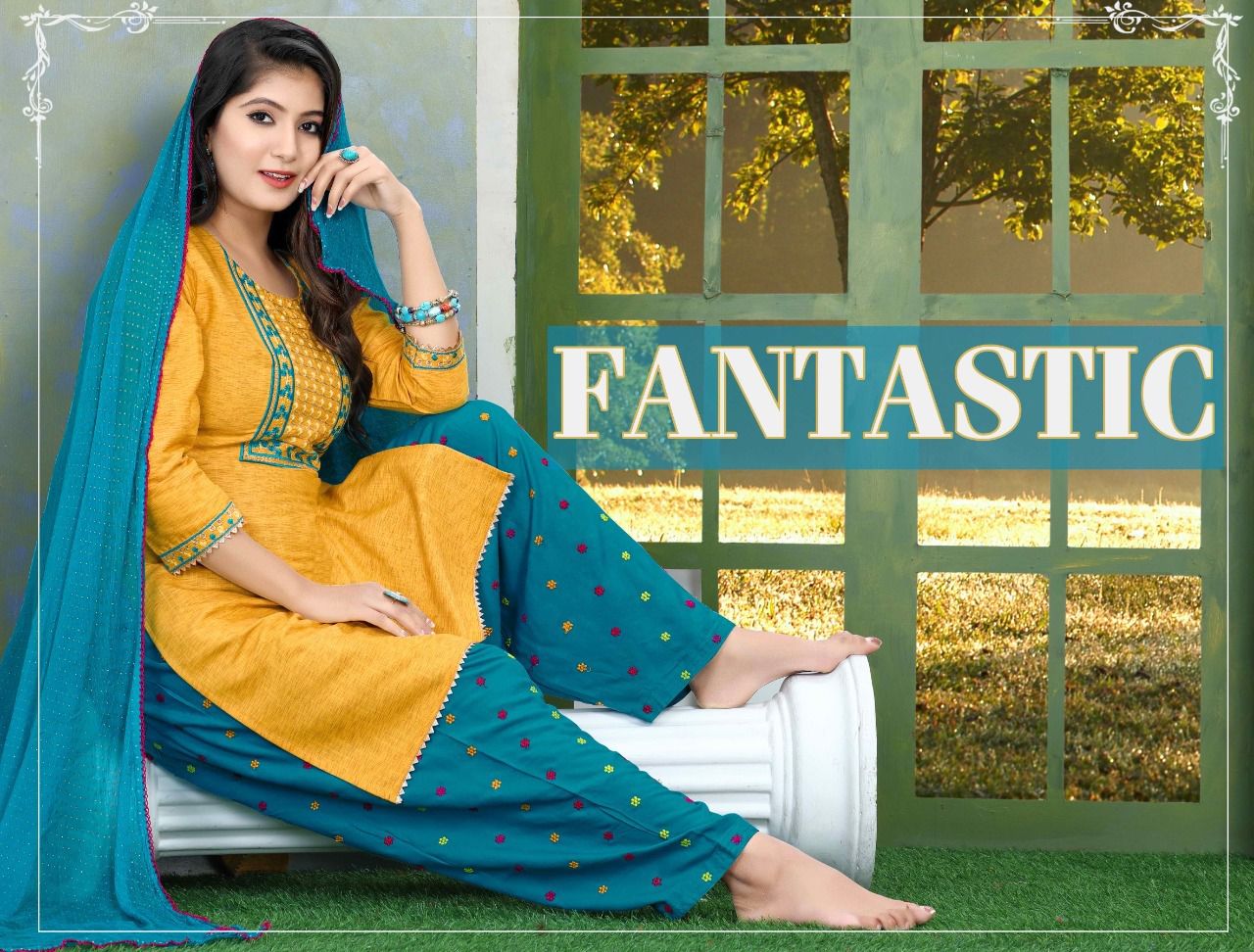 Beauty Queen Fantastic Festive Wear Rayon Fancy Ready Made Collection
